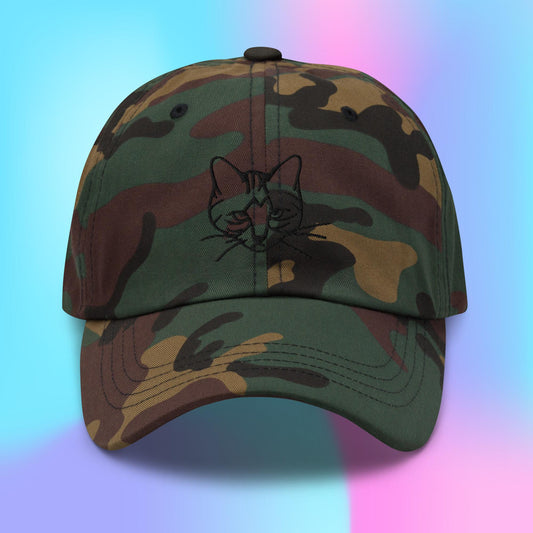 Annoyed Cat Logo Dad hat