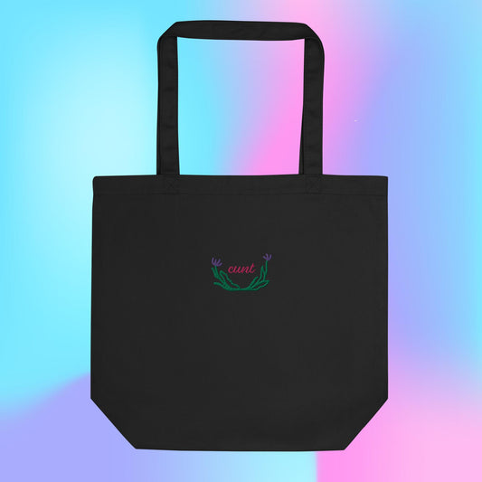 C*nt Floral Eco Tote Bag