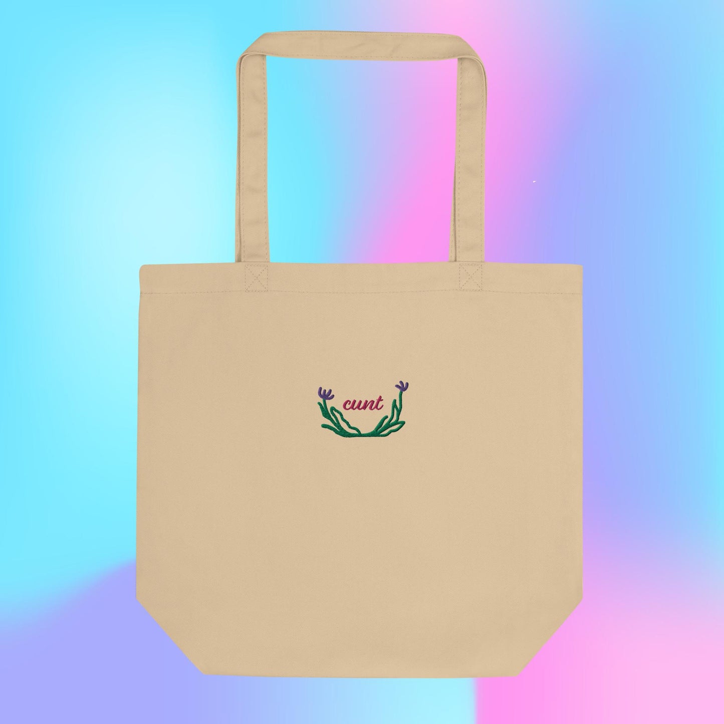 C*nt Floral Eco Tote Bag