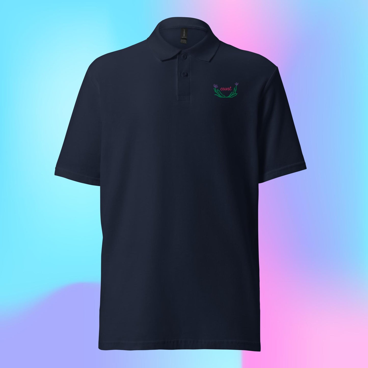 C*nt floral polo shirt