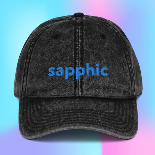 Sapphic Cotton Twill Cap