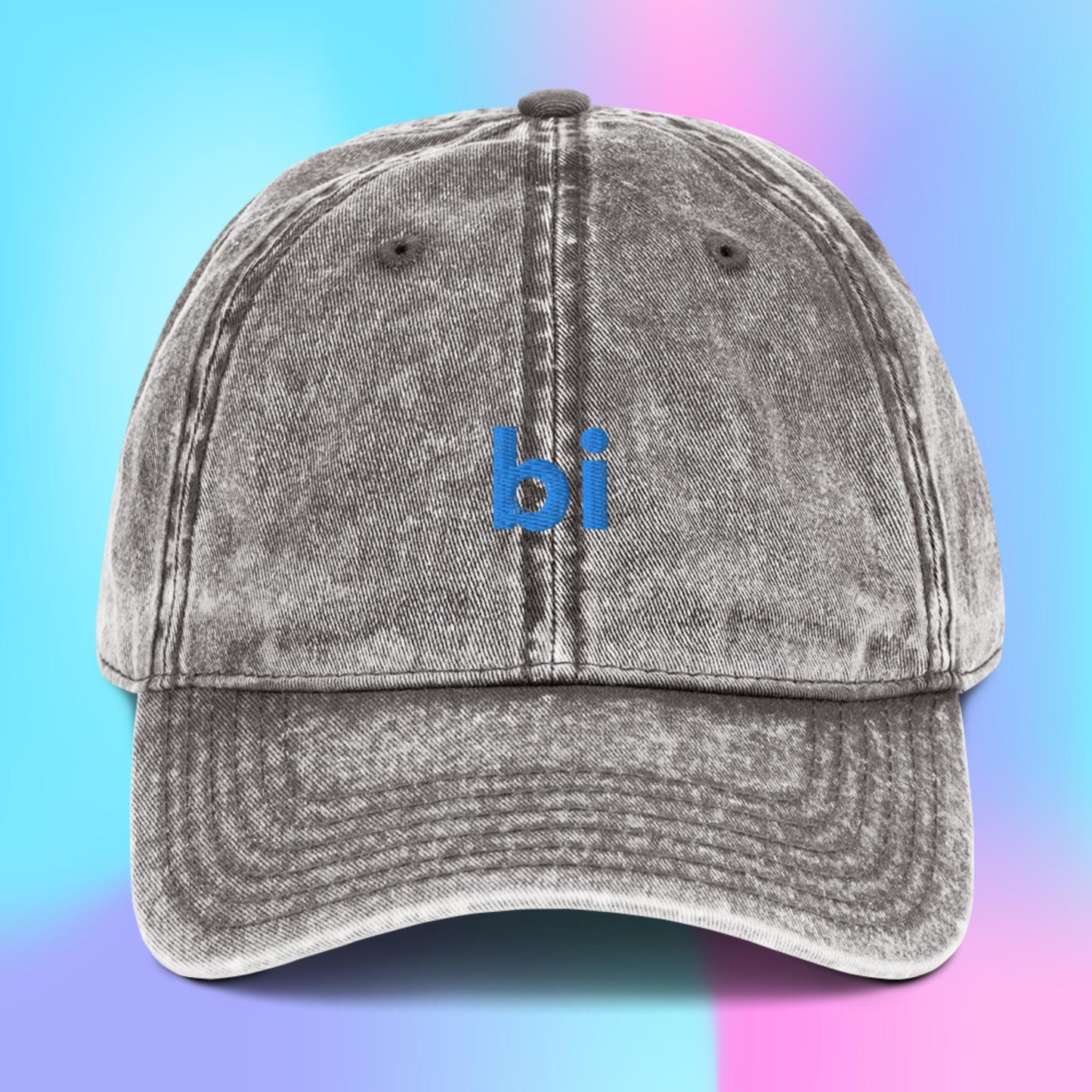 Bi Bisexual Cotton Twill Hat