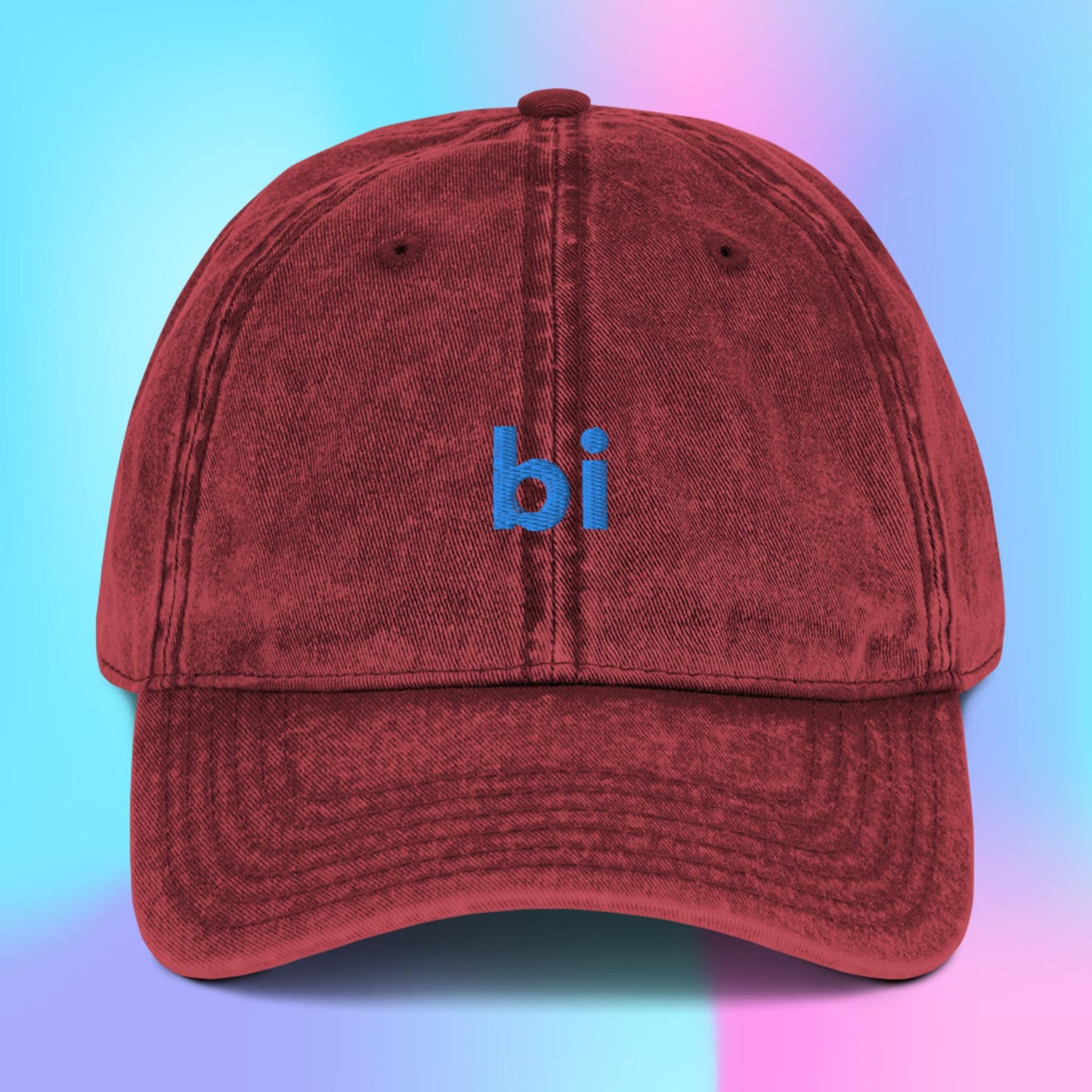 Bi Bisexual Cotton Twill Hat