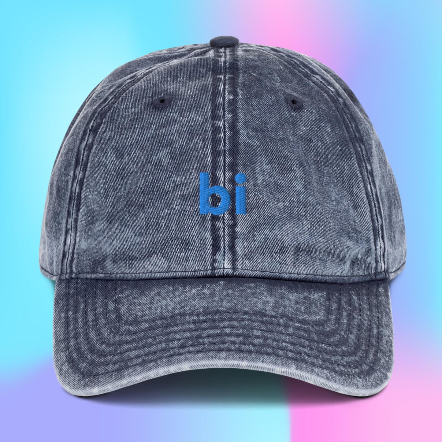 Bi Bisexual Cotton Twill Hat