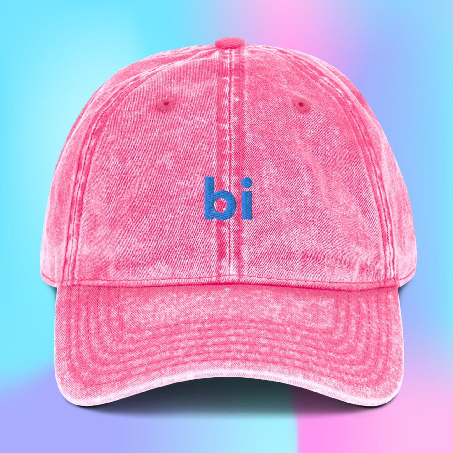 Bi Bisexual Cotton Twill Hat